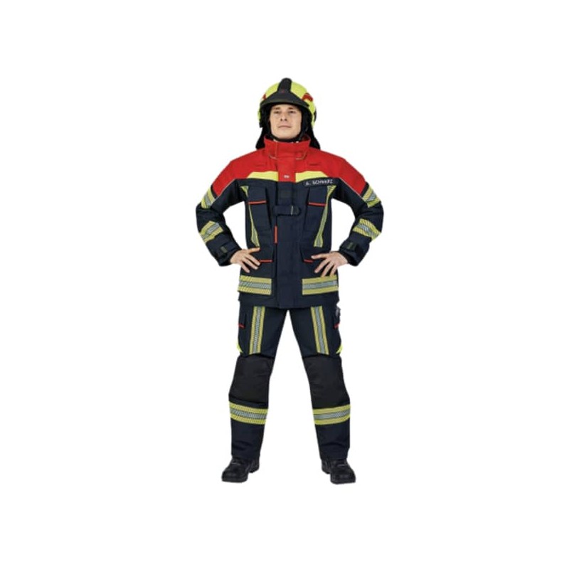 Ugunsdzēsēju Aizsargjaka FIRE FLEX, ( IZM:48-50B), MELNS, ZILS/SARKANS