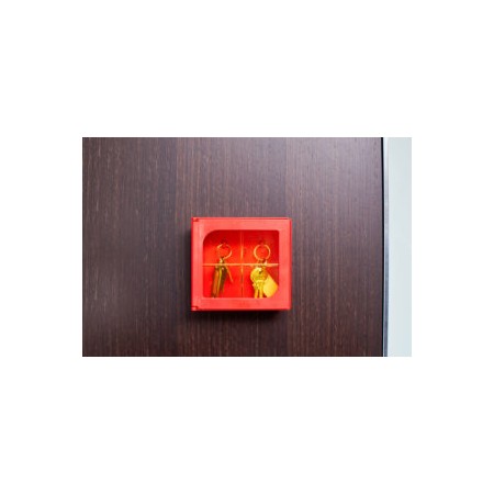 Atslēgu kastīte 1 atslēgai plastmasas, sarkana (13x12x4,5cm)