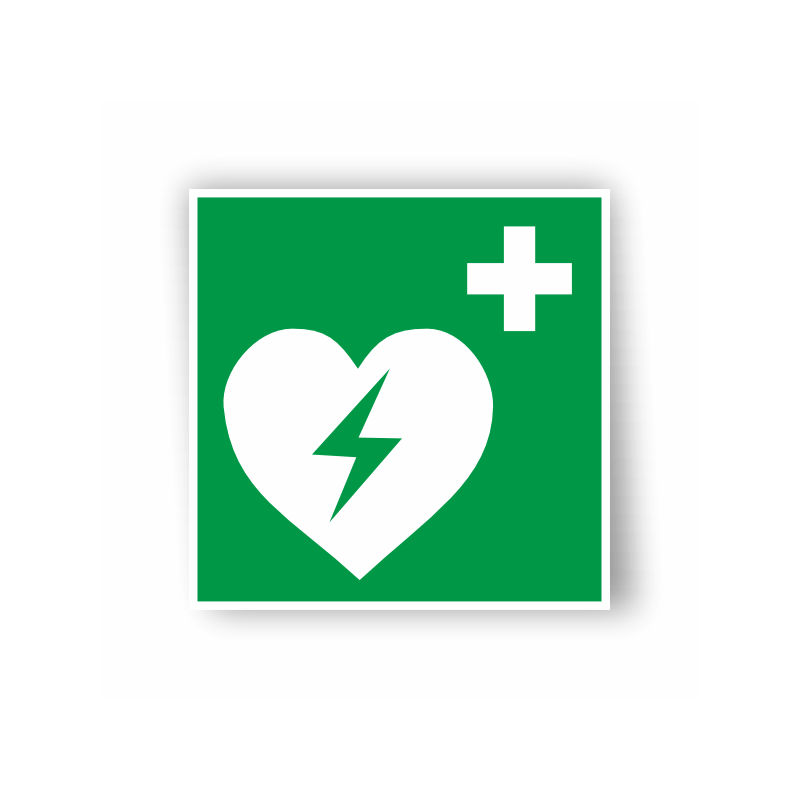 Luminiscējoša zīme “Defibrilators”