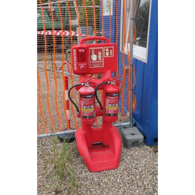 FireKart  Pārvietojams ugunsdzēsības stends (sarkans / plastikāta)