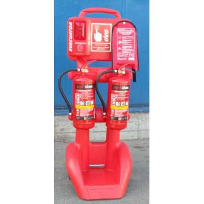 FireKart  Pārvietojams ugunsdzēsības stends (sarkans / plastikāta)