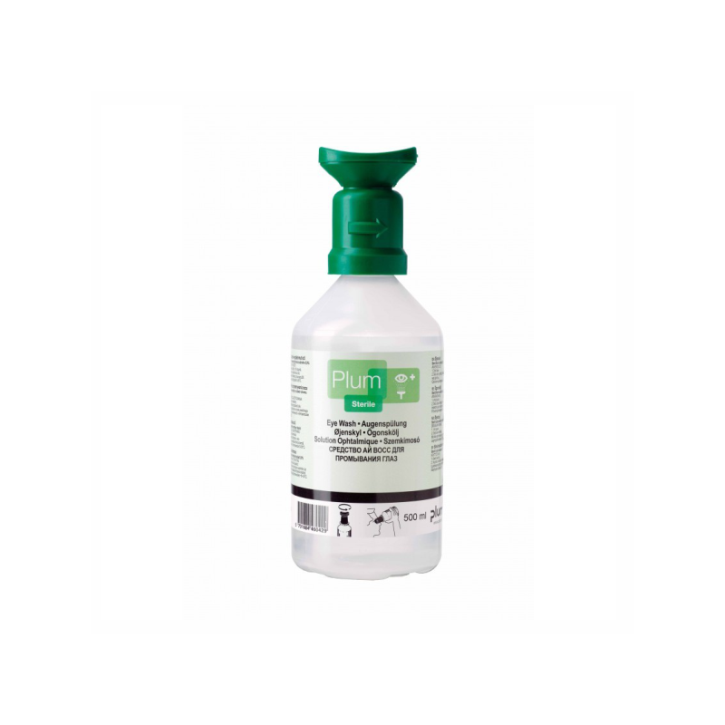 Acu skalošanas līdzeklis Plum Eyewash 500ml 0.9% nātrija hlorīda
