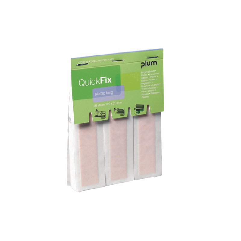 Plāksteri 30 gab. PLUM QuickFix Elastic Long