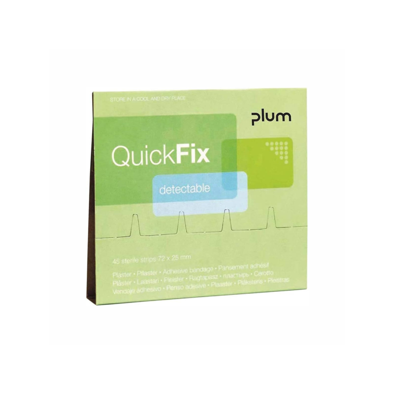 Plāksteri ar metāla lenti PLUM QuickFix, 45 gab.