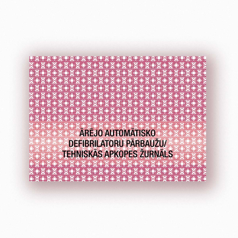 Ārējo automātisko defibrilatoru pārbaužu/ Tehniskās apkopes žurnāls