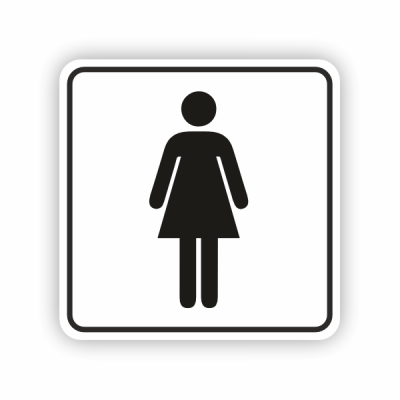 Zīme "WC simbols" sieviešu,...